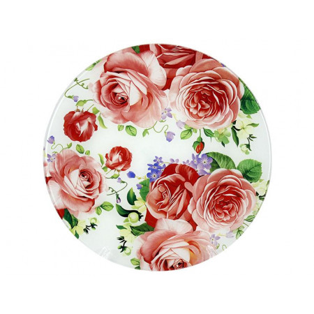 Блюдо 30 см Розовая роза Lumines S-3012-Q-078