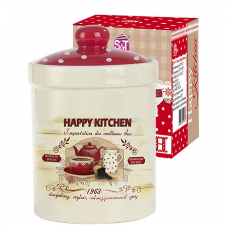 Емкость для сыпучих продуктов 990 мл Happy Kitchen Snt 6923-11