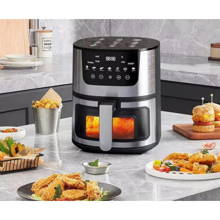 Мультипечь аерогриль Domotec MS-3221 7 л 3500 Вт черная