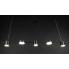 Люстра светодиодная подвесная LED светильник для квартиры на потолок лэд 27714 Черный 25-130х10х120 см.