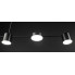 Люстра светодиодная подвесная LED светильник для квартиры на потолок лэд 27714 Черный 25-130х10х120 см.