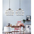 Люстра светодиодная подвесная LED светильник для квартиры на потолок лэд 26280 Черный 42-200х40х40 см.