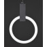Люстра светодиодная подвесная LED светильник для квартиры на потолок лэд 27587 Черный 40-180х10х25 см.