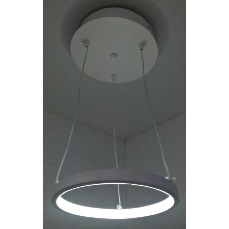 Люстра светодиодная подвесная LED светильник для квартиры на потолок лэд 25530 Белый 13-100х20х20 см.