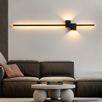 Бра LED 27377 Черный 6х15х100 см.