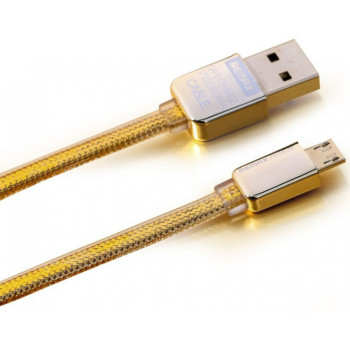 Кабель microUSB 1м gold Golden Remax 310303