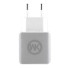 ЗУ сетевое евровилка Blanc WP-U11 2USB 2.1A кабель microUSB White WK 340053