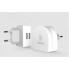 ЗУ сетевое евровилка Moon RMT-7188 3.1A 2*USB 220V White Remax 341301