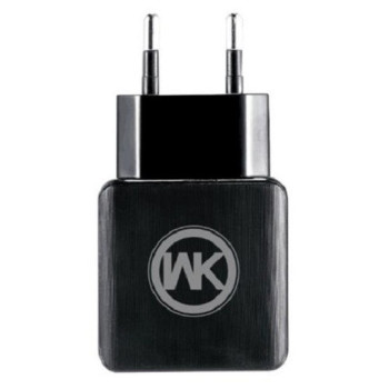 ЗУ сетевое евровилка Blanc WP-U11 2USB 2.1A Black WK 340052