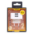 ЗУ сетевое евровилка Moon RMT-7188 3.1A 2*USB 220V White Remax 341301