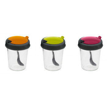 Банка для сыпучих Herevin Spice Jar Combin Colour Mix 131509-560 320 мл