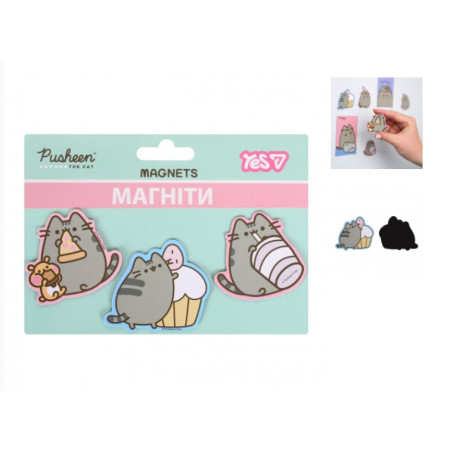 Набор магнитов фигурных YES Pusheen Snack time 708548 3 шт