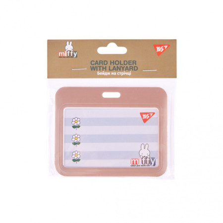 Бейдж горизонтальный YES Miffy 940391 8.5х5.4 см
