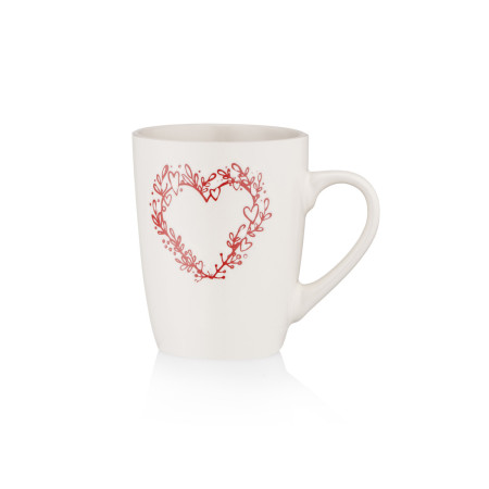 Кружка Ardesto Heart AR3467W 320 мл белая
