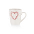 Кружка Ardesto Heart AR3467W 320 мл белая