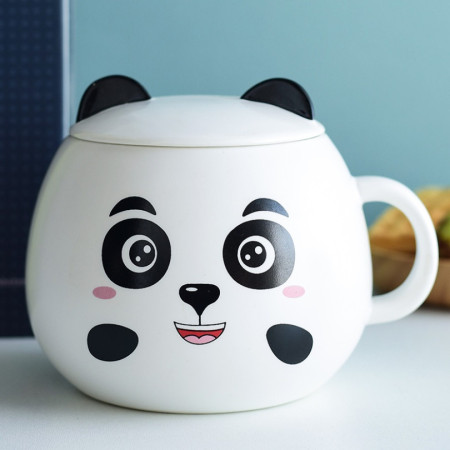 Кружка с крышкой Panda 3 14860 450 мл