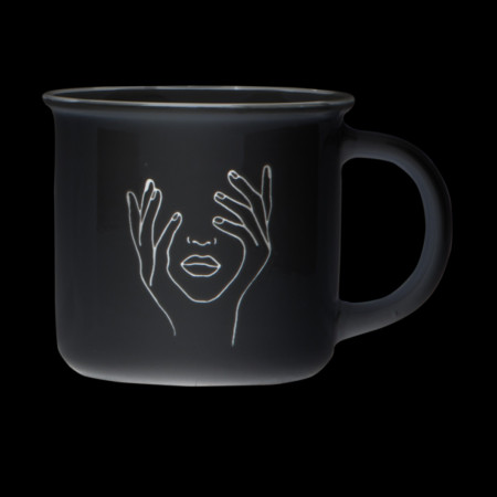 Кружка Vittora Lady in black VT-C-513370 370 мл черная