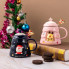 Кружка с крышкой новогодняя Merry Christmas 13666 400 мл розовая