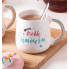 Кружка с крышкой и ложкой Единорог Hello unicorn 5697 420 мл