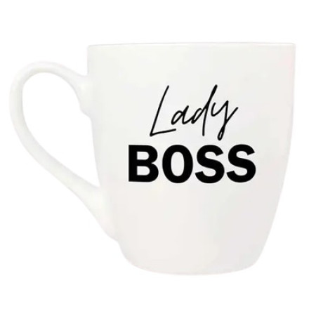 Кружка Kvarta Lady boss black 5098 500 мл белая