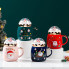 Кружка с крышкой новогодняя Santa Claus 13663 400 мл зеленая