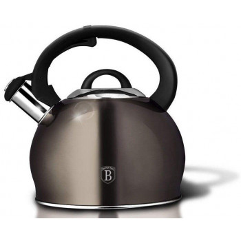 Чайник со свистком Berlinger Haus Metallic Line Carbon Edition BH-1789 3 л темно-серый
