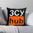 Подушка патриотическая 3D ЗСУ hub 2703_D 12730 35х35 см черная