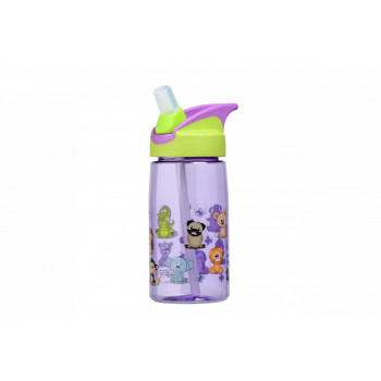 Бутылка для воды детская Ardesto Funny Anymals AR-2201-TA 500 мл фиолетовая