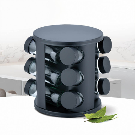 Набор для специй на подставке Maestro MR-1725Black13 предметов черный