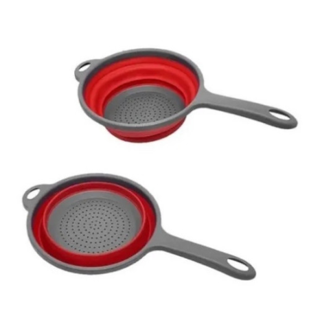 Дуршлаг складной силиконовый Frico FRU-088-Red 40.5 см красный