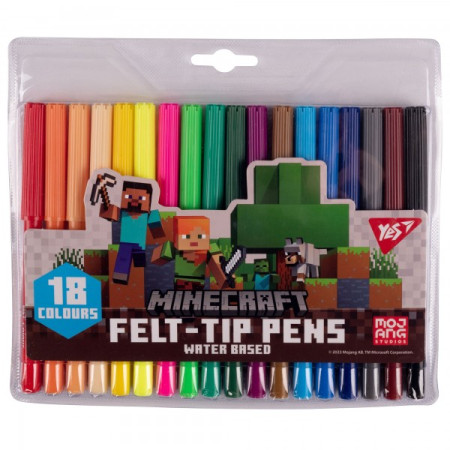 Набор фломастеров YES Minecraft 650549 18 цветов