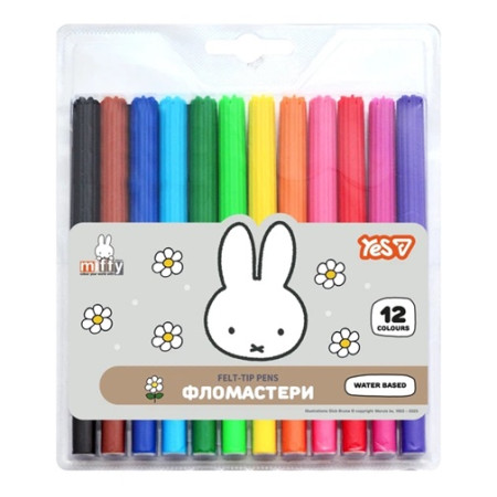Набор фломастеров YES Miffy 650604 12 цветов