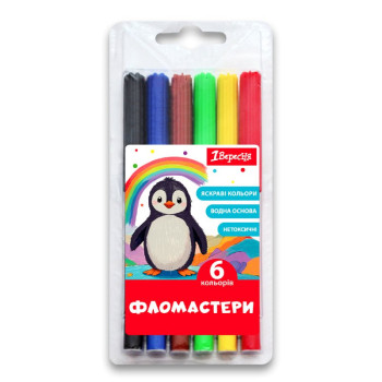 Набор фломастеров 1Вересня Classic 650542 6 цветов