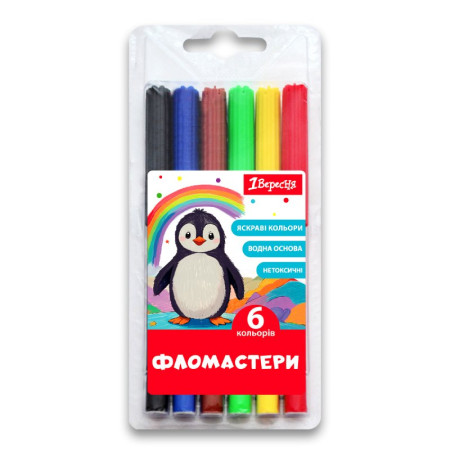 Набор фломастеров 1Вересня Classic 650542 6 цветов
