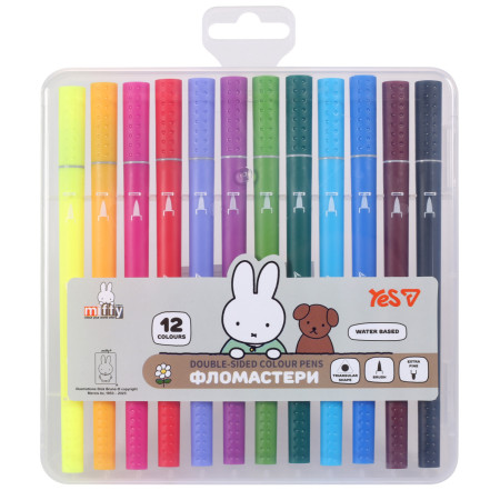 Набор фломастеров двусторонних YES Miffy 650595 12 цветов
