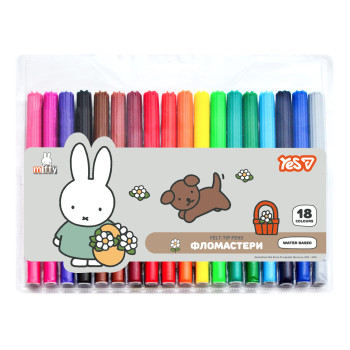 Набор фломастеров YES Miffy 650605 18 цветов