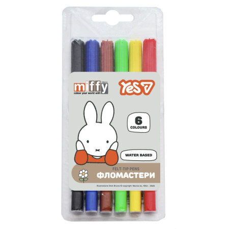 Набор фломастеров YES Miffy 650609 6 цветов