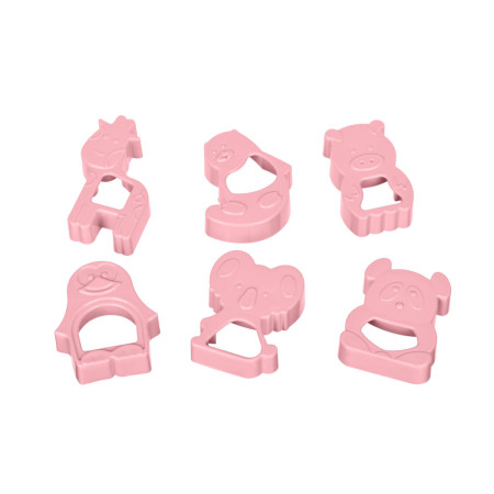 Набор форм для выпечки печенья Ardesto Tasty Baking AR-2309-PP розовый