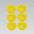 Набор силиконовых форм для выпечки Maestro MR-1176-yellow 6 предметов 8 см желтый