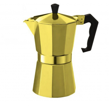 Гейзерная кофеварка Con Brio CB-6006-GD 300 мл 6 чашек золотистая