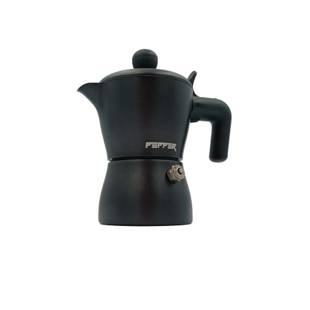 Гейзерная кофеварка Pepper Черная Жемчужина PR-2241 50 мл черная