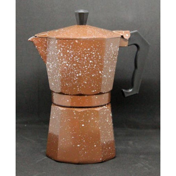 Гейзерная кофеварка OLens Alu-браун 16615-4 6 чашек коричневая