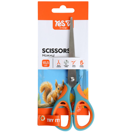 Ножницы канцелярские YES Orange Line 480484 15.5 см