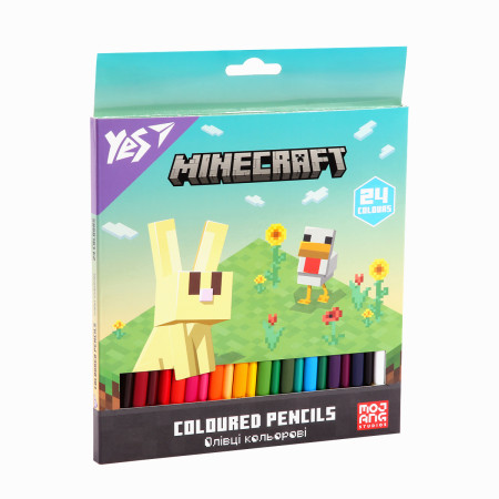 Набор цветных карандашей YES Minecraft 290776 24 цвета
