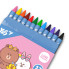 Набор цветных восковых карандашей YES Line Friends 590141 12 цветов