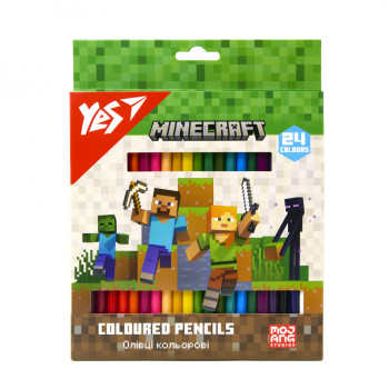 Набор цветных карандашей YES Minecraft 290770 24 цветов