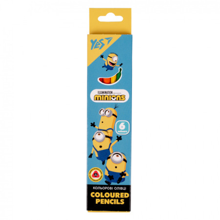 Набор цветных карандашей YES Minions 290711 6 цветов