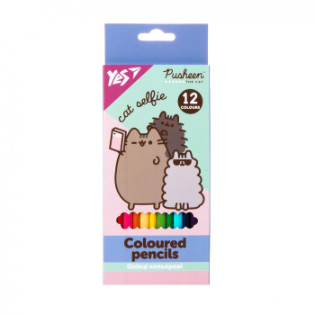 Набор цветных карандашей YES Pusheen 290761 12 цветов