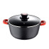 Кастрюля с крышкой Bergner Chroma BG-30114-BK 20 см 2.2 л черная
