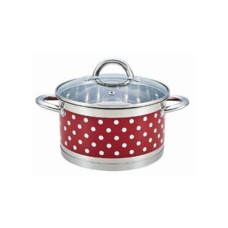 Кастрюля со стеклянной крышкой Bohmann BH-0127-22-red 4.5 л 22 см